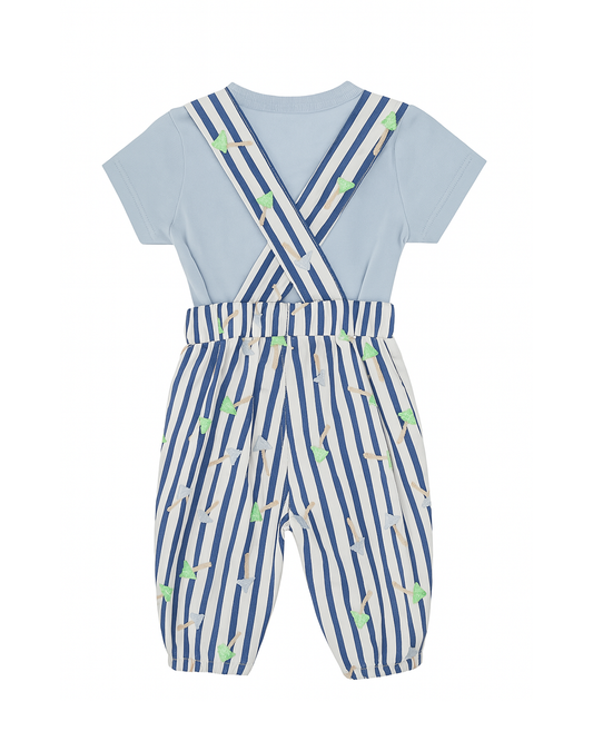 CONJUNTO PANTALON RAYAS AZUL