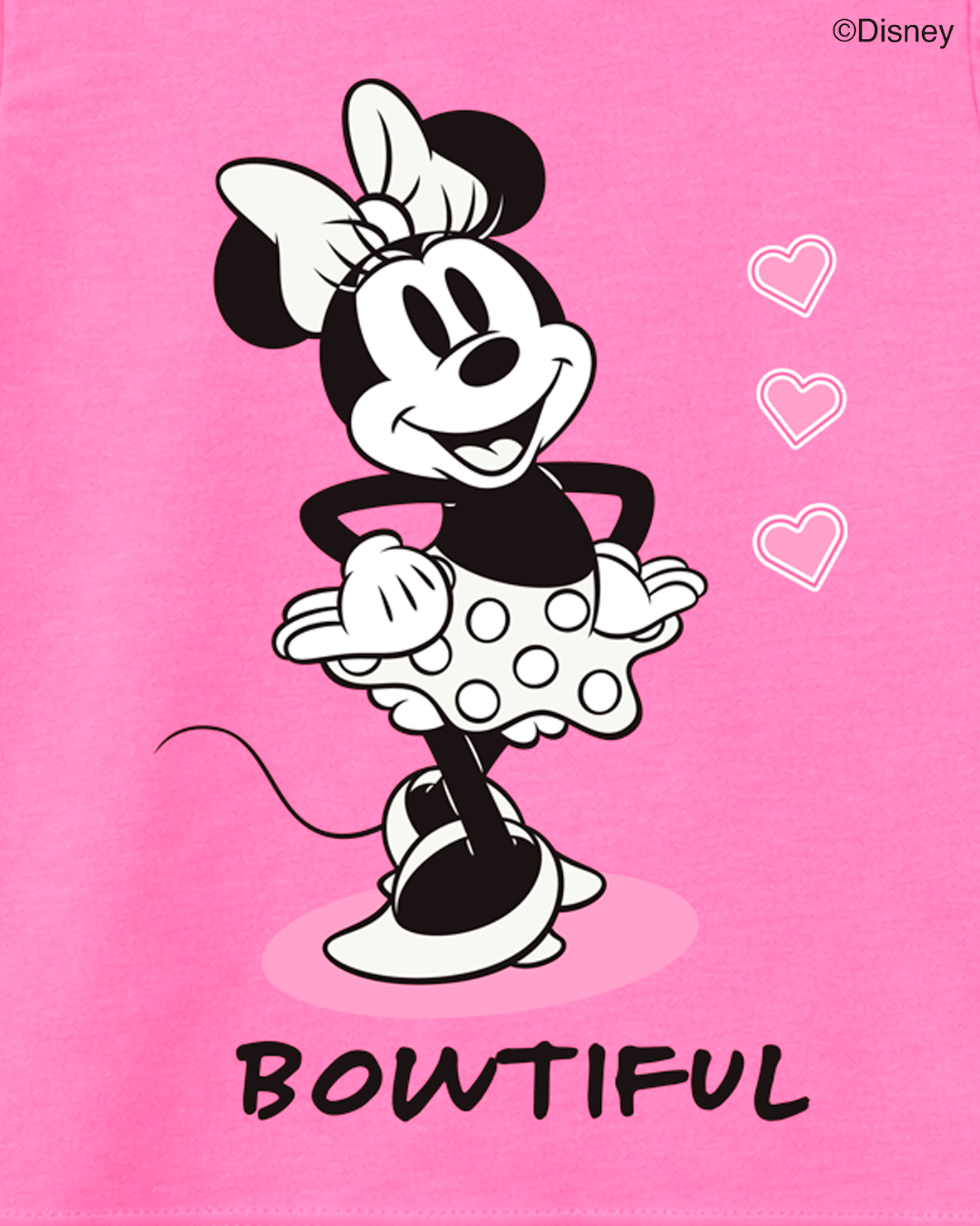 Camiseta niña Minnie Mouse Bowtiful rosada