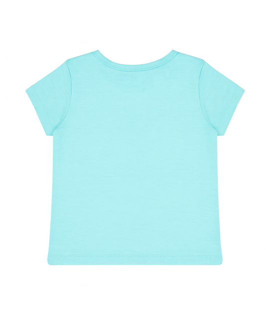 Blusa básica para recien nacida niña Azul