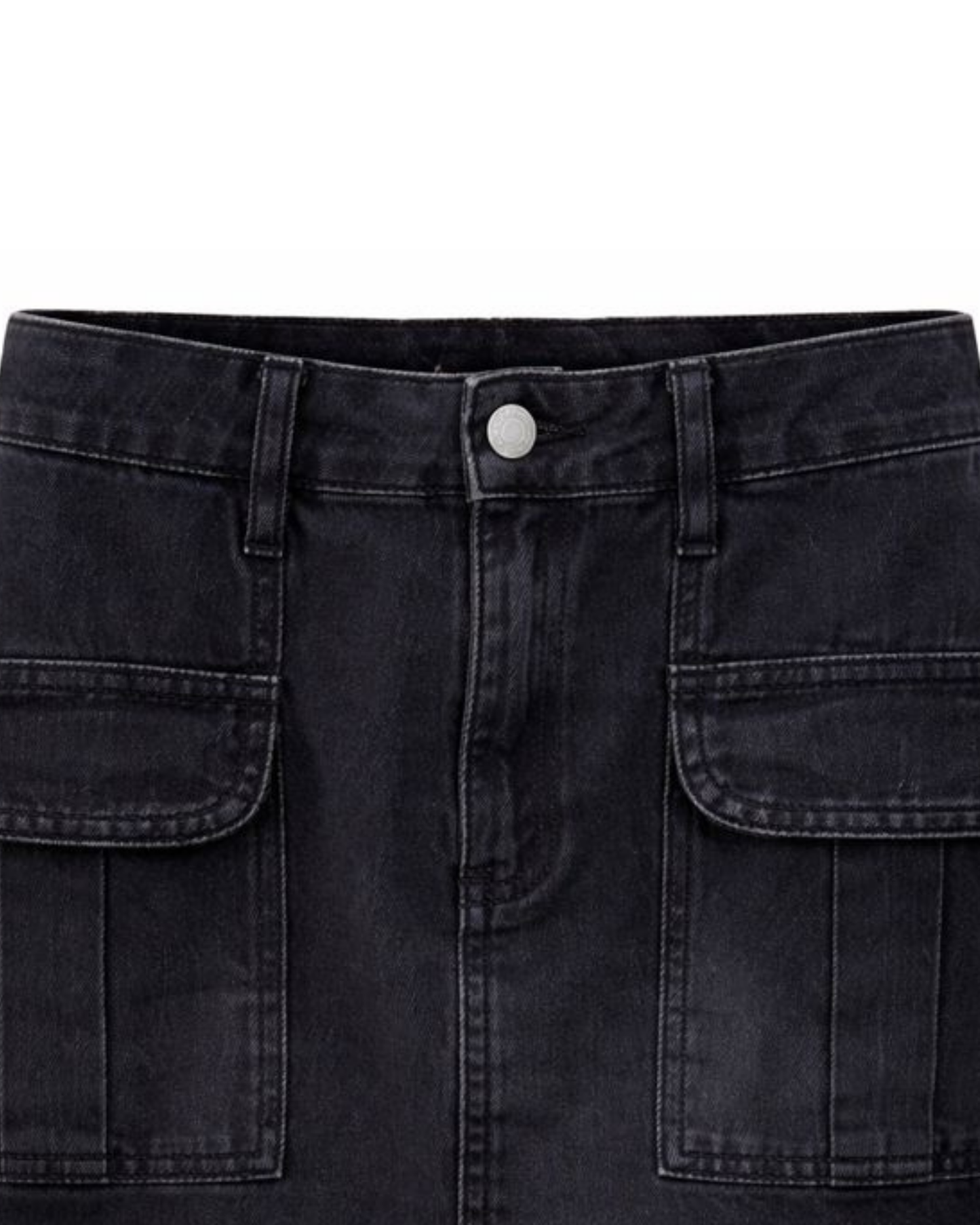 Falda Infantil en Denim Negro