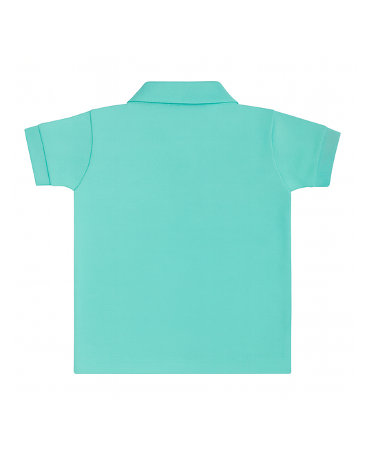 Polo básico para recien nacido niño Verde menta