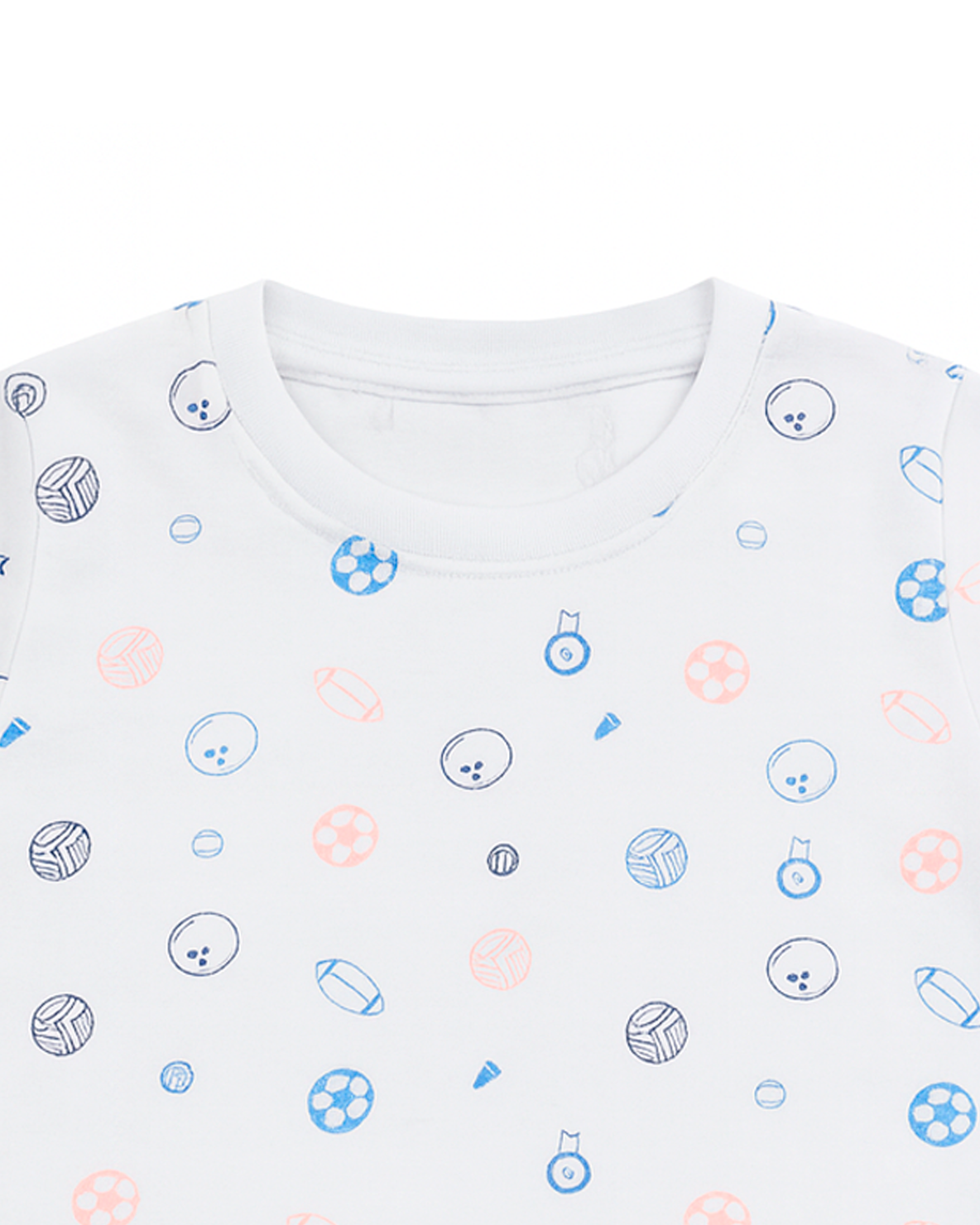 Camiseta Blanca Estampada Deportiva