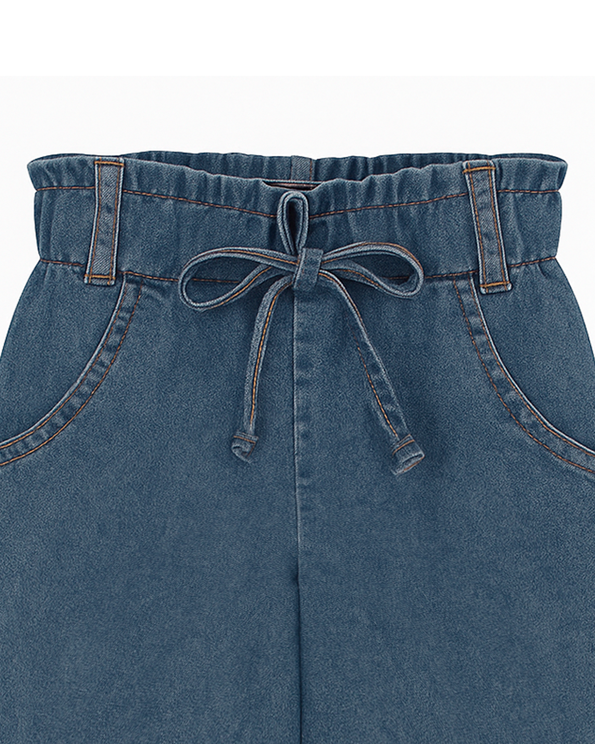 Pantalón Culotte Infantil Denim con Cordón