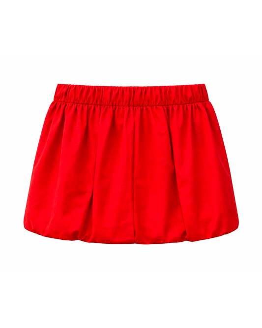 Falda Niña Globo Roja