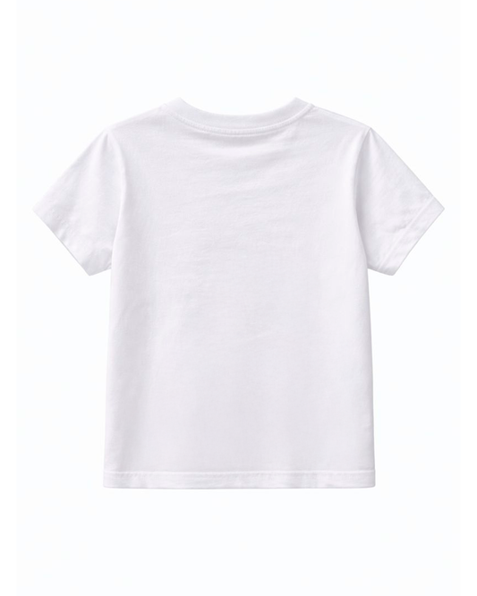 Camiseta Infantil Blanca con Estampado Tractor Hop On