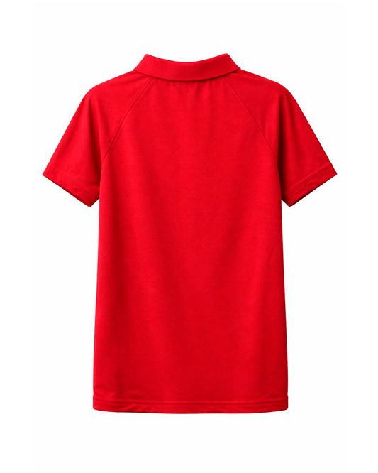 Camiseta Polo Infantil Roja con Bordado “World Circus Day”