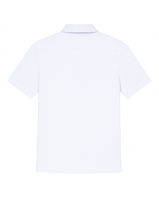 Camisa Infantil Blanca con Botones en Contraste