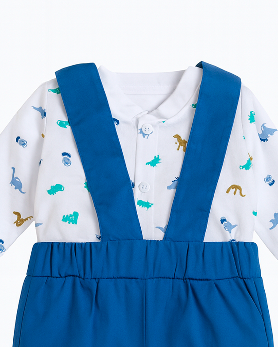 Conjunto de Bebé de Camisa y Pantalón con Tirantes