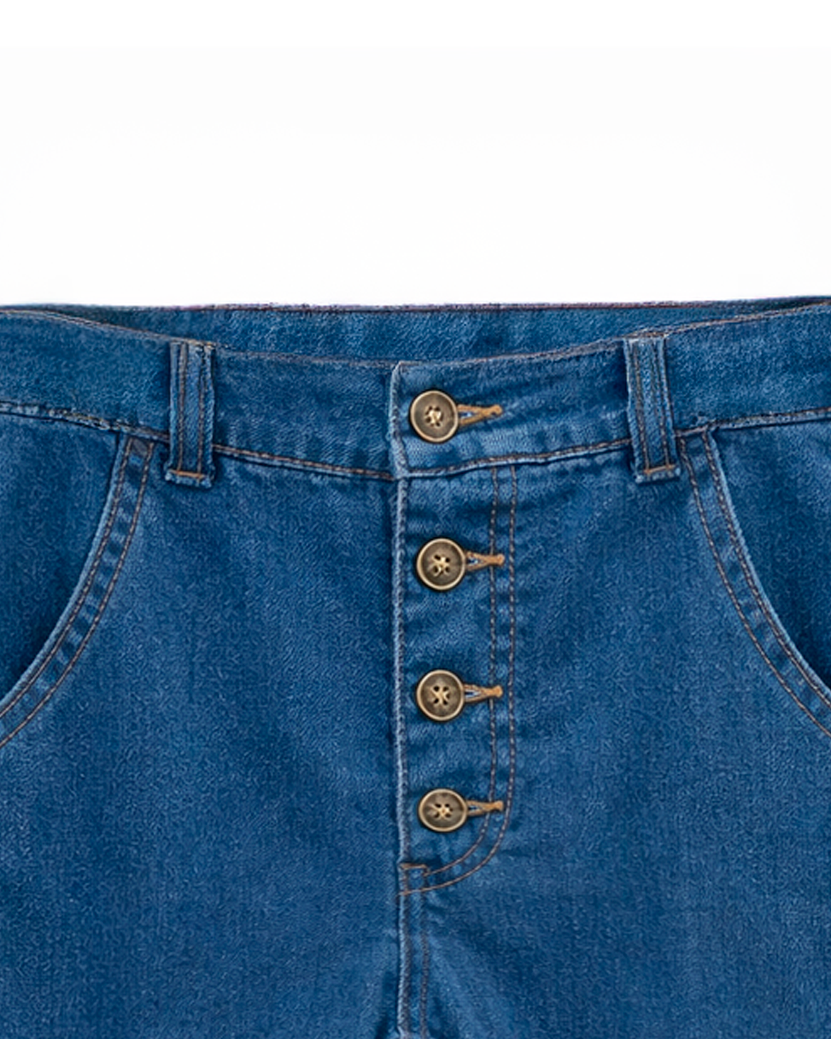 Jean niño denim de botones frontales azul