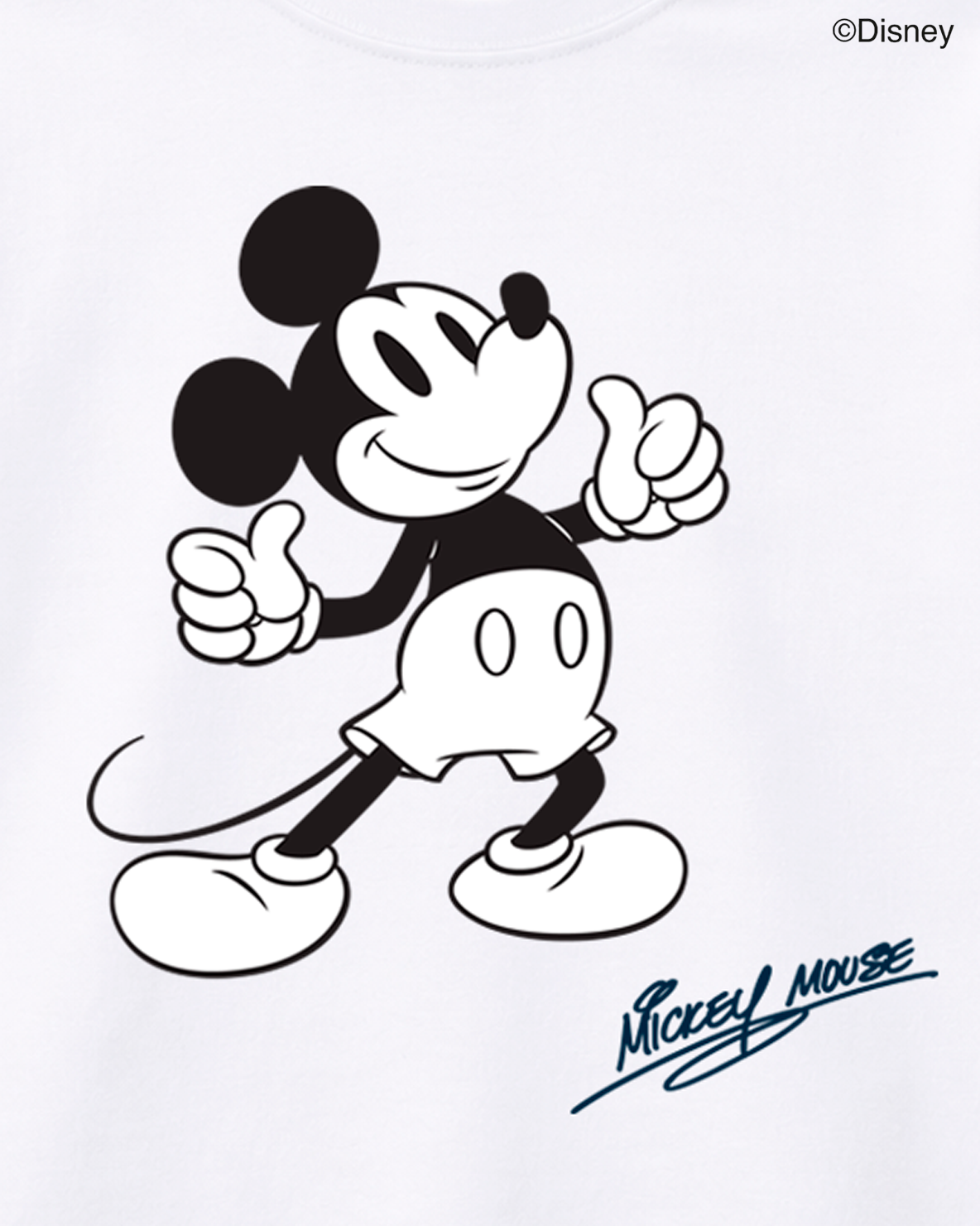 Camiseta niño Mickey Mouse clásica blanca