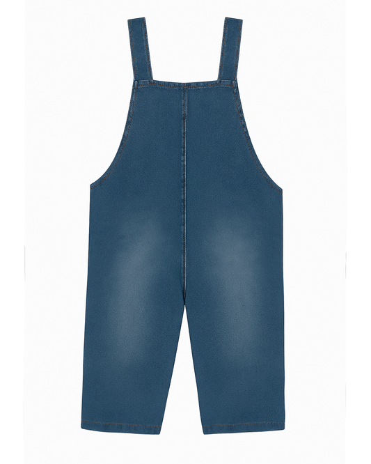 Overol Infantil en Denim Azul Medio