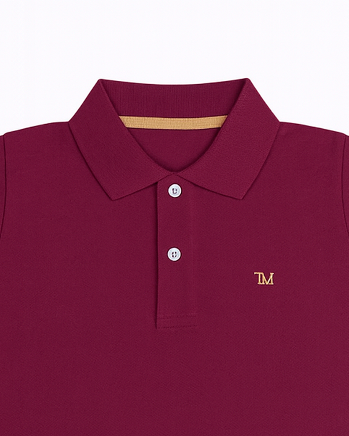 Polo basico Para niño Vinotinto