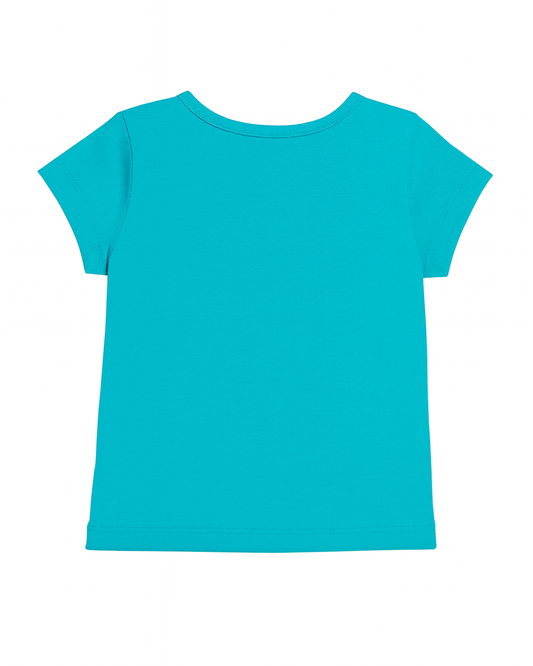 Blusa basica para niña Azul