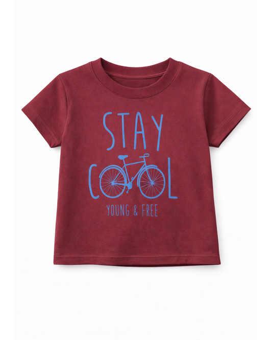 Camiseta básica para recien nacido niño Rojo