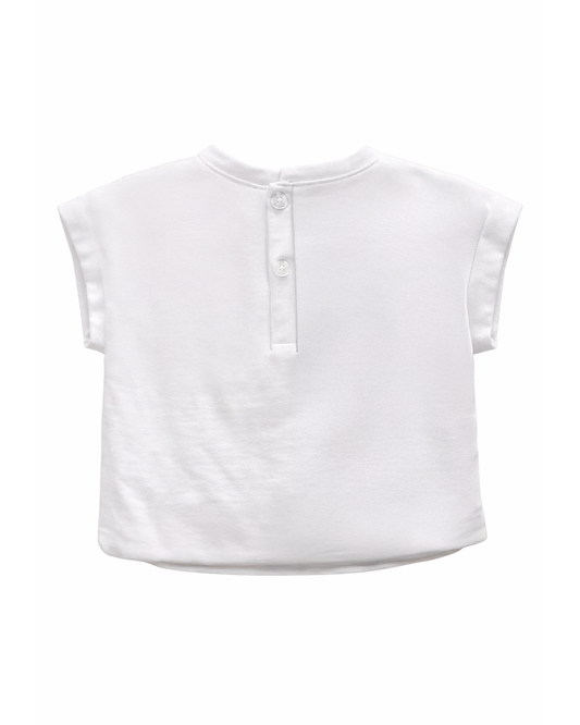 Blusa Niña Estampada “Turn Your Soil into Soil Blanca