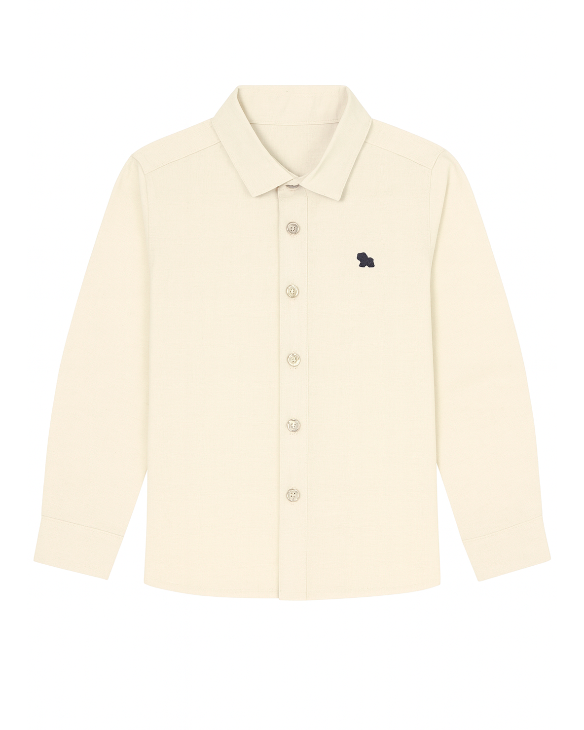 Camisa Beige Manga Larga Niño