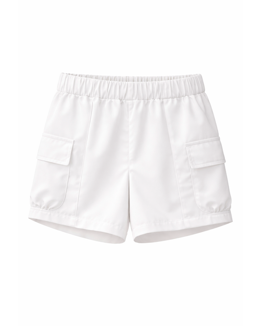 Short Niña Tipo Cargo Blanco