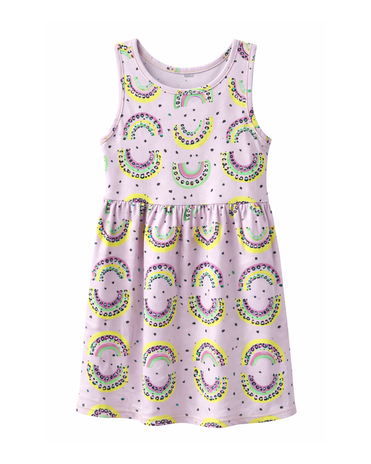 Vestido básico estampado para niña