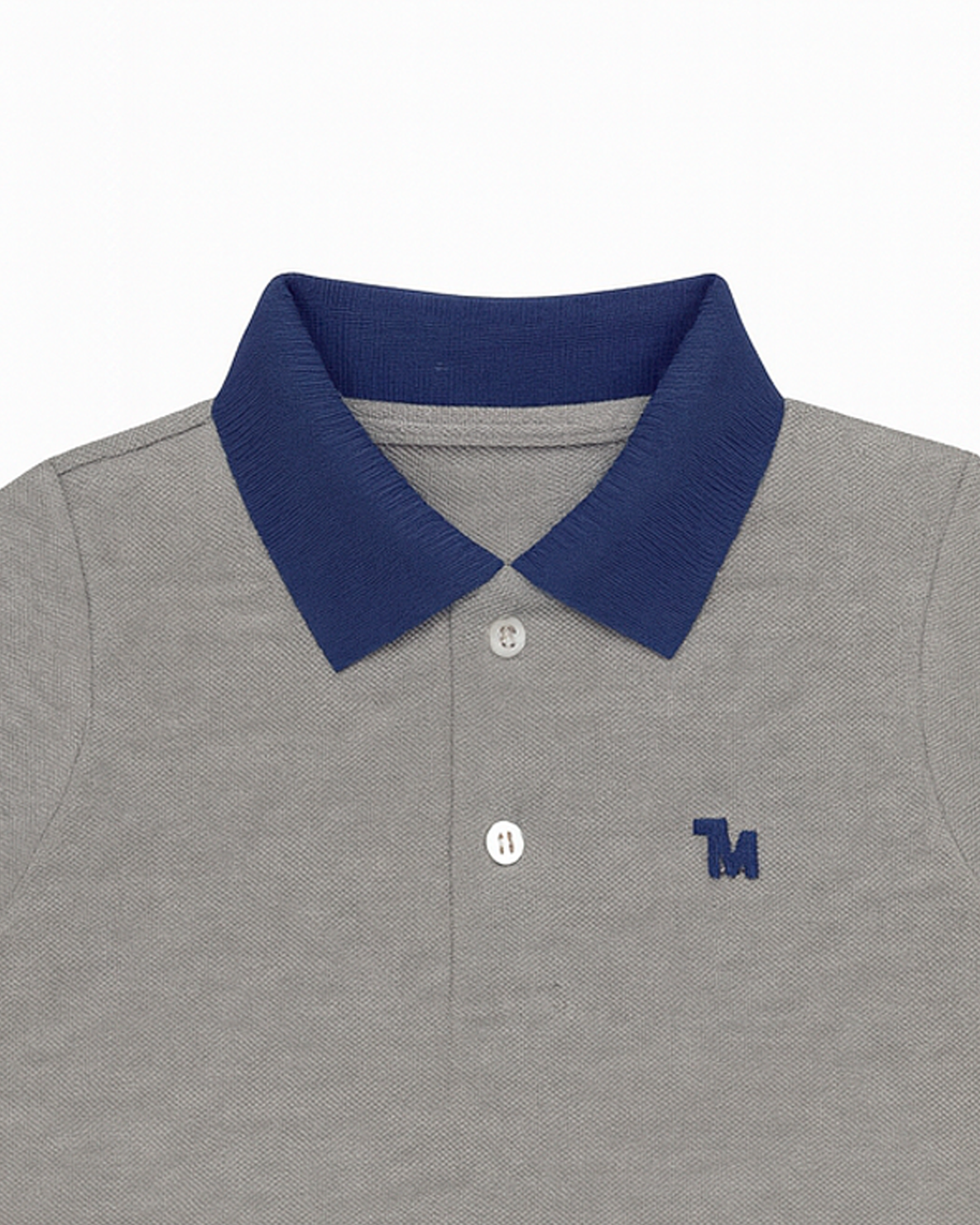 Polo basico Para niño Gris