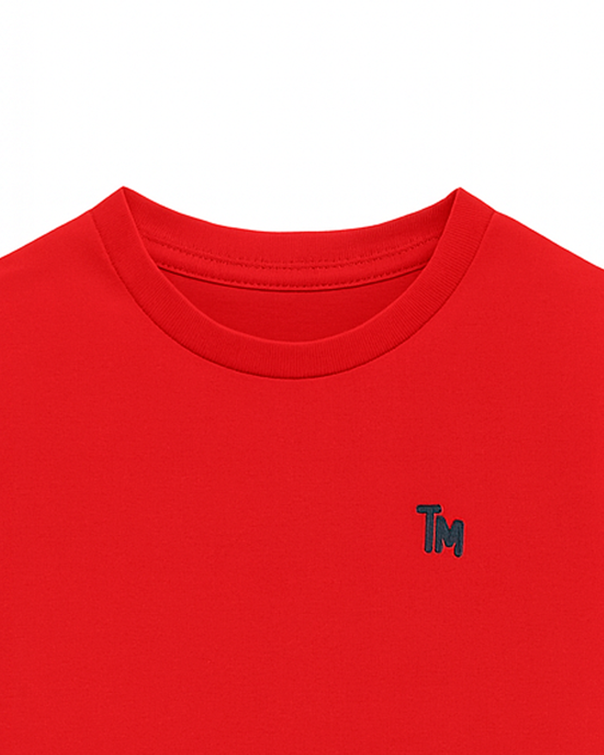 Camiseta basica para niño roja