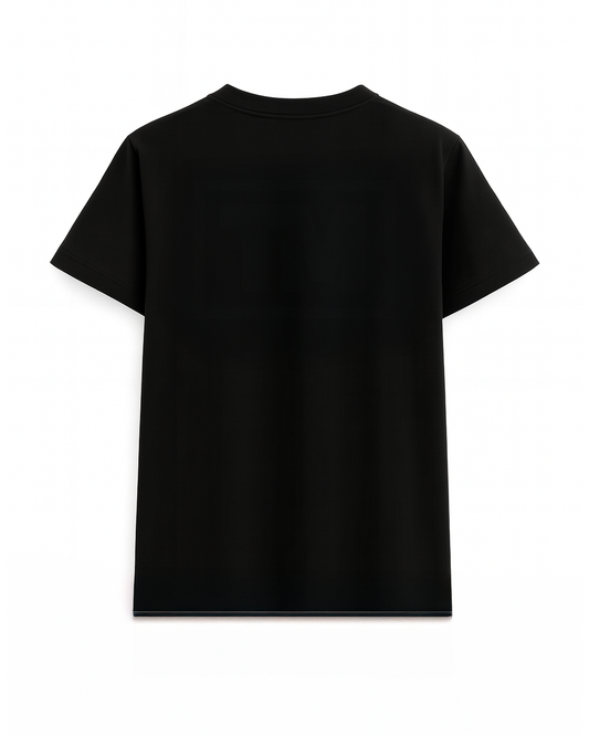 Camiseta basica para niño negra