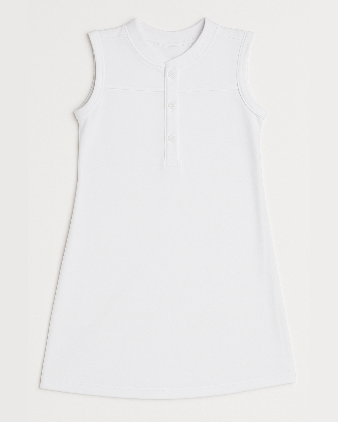Vestido básico para niña Blanco