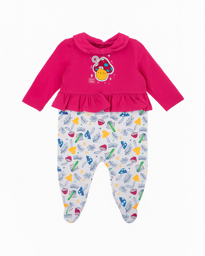 PIJAMAS ENTERIZO NIÑA MAGENTA