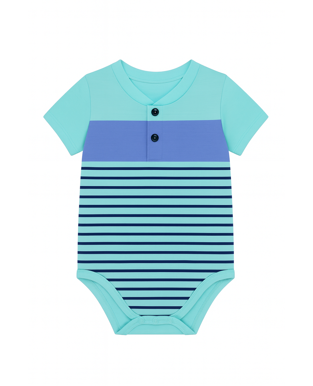 Body Rayado Azul para Bebé