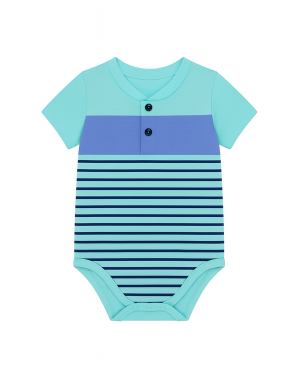Body Rayado Azul para Bebé