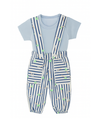 CONJUNTO PANTALON RAYAS AZUL