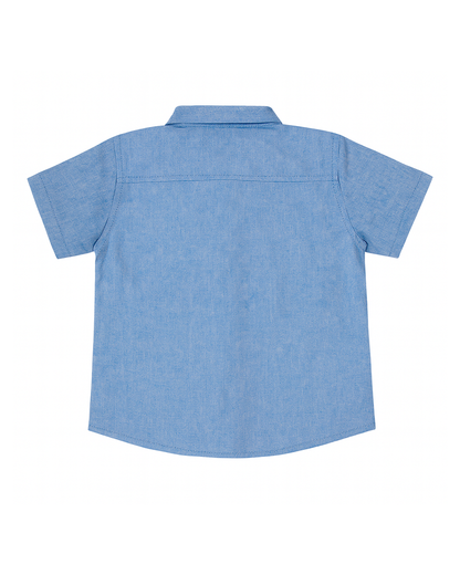 Camisa infantil azul claro con bordado TM