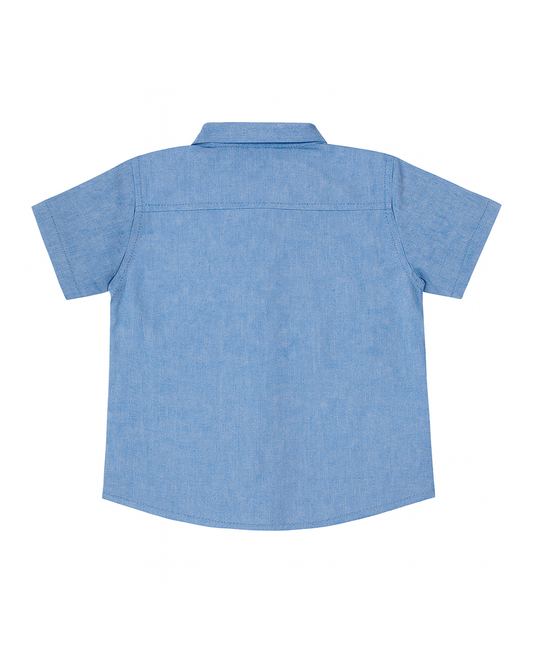 Camisa infantil azul claro con bordado TM
