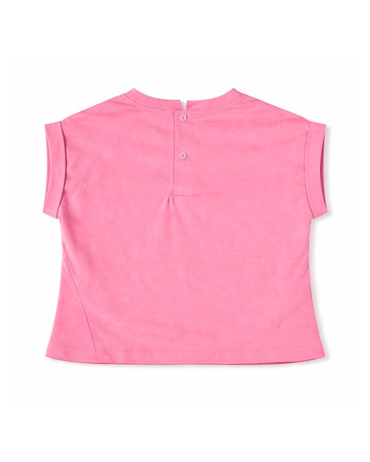 Camiseta Infantil Estampada Mariposa Floral