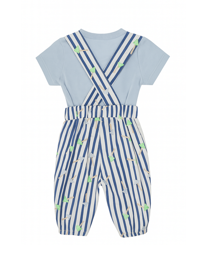 CONJUNTO PANTALON RAYAS AZUL