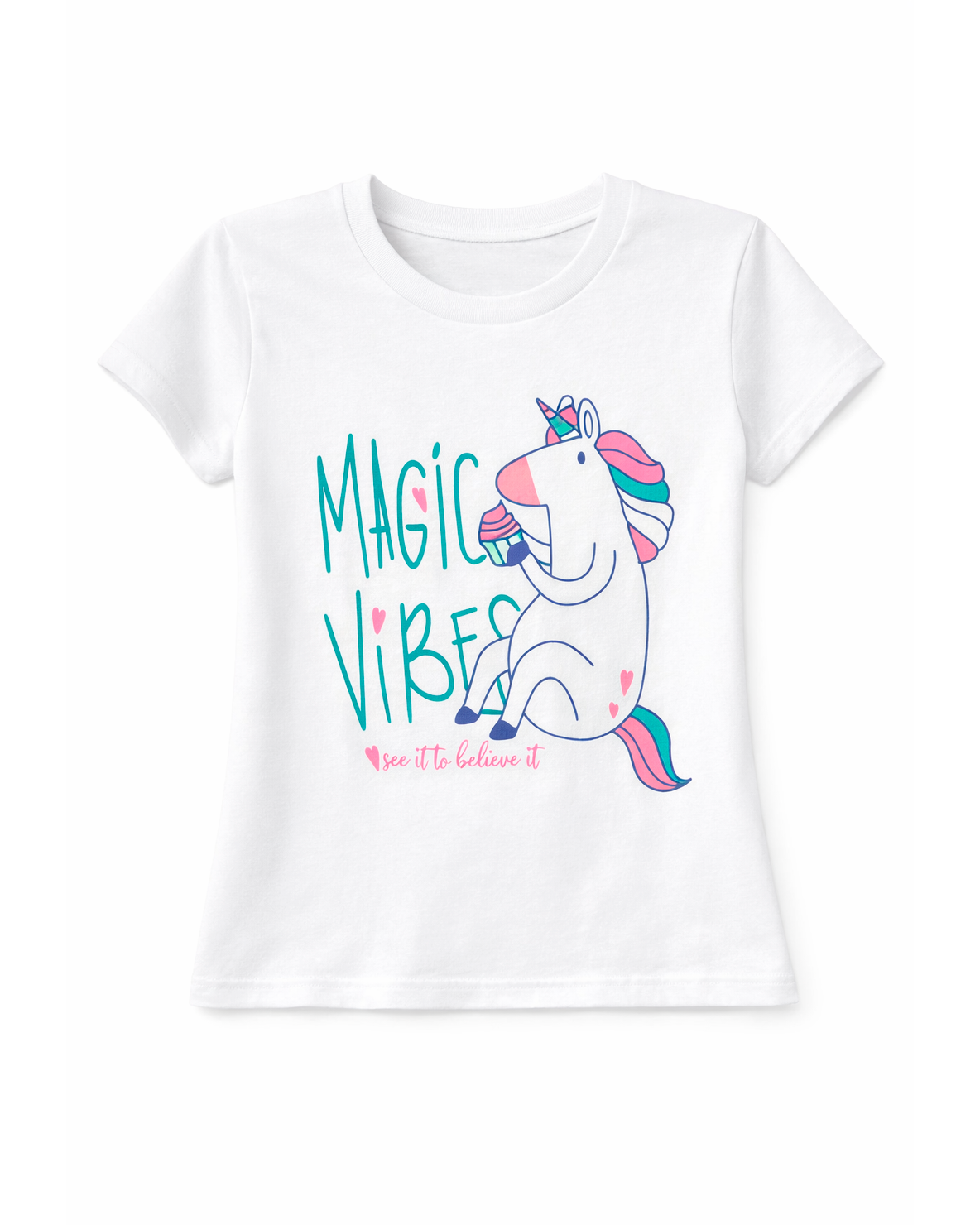 Blusa basica para niña Blanca