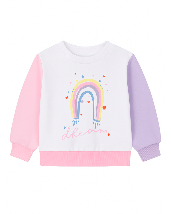 Buzo Infantil “Dream” con Arcoíris Pastel
