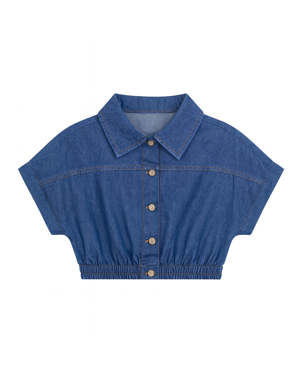 BLUSA M/HOMBRO CAIDO DENIM