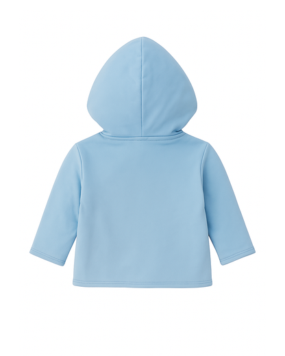 CHAQUETA CRUZADO NIÑA CELESTE