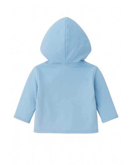 CHAQUETA CRUZADO NIÑA CELESTE