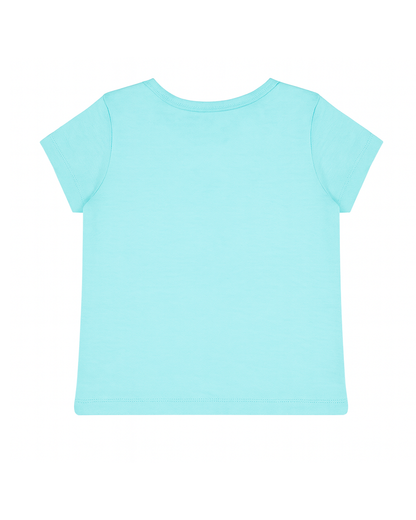 Blusa básica para recien nacida niña Azul
