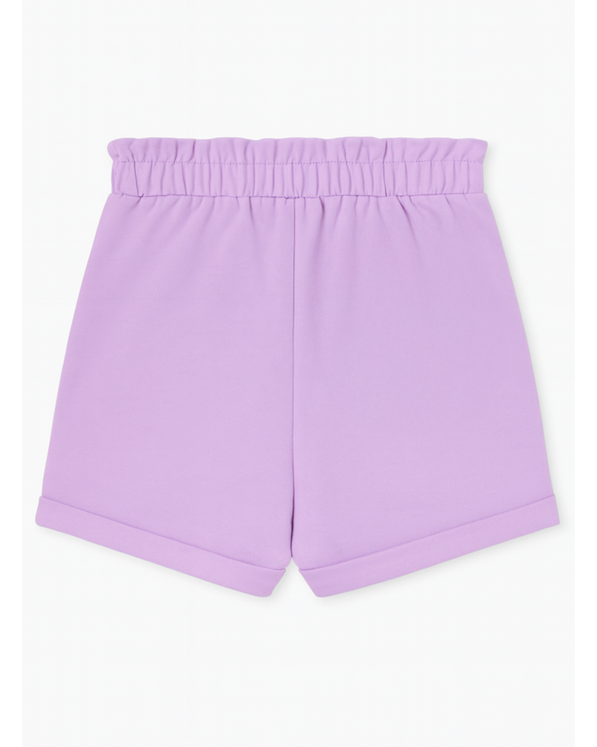 Short lila con moño rosa y bolsillos frontales 💜🎀