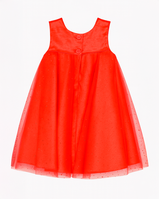 VESTIDO ROJO BRILLANTE