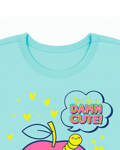 Blusa básica para recien nacida niña Azul