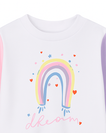 Buzo Infantil “Dream” con Arcoíris Pastel