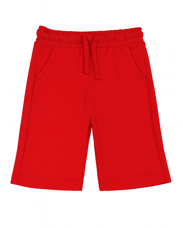 Bermuda basica Para niño Roja