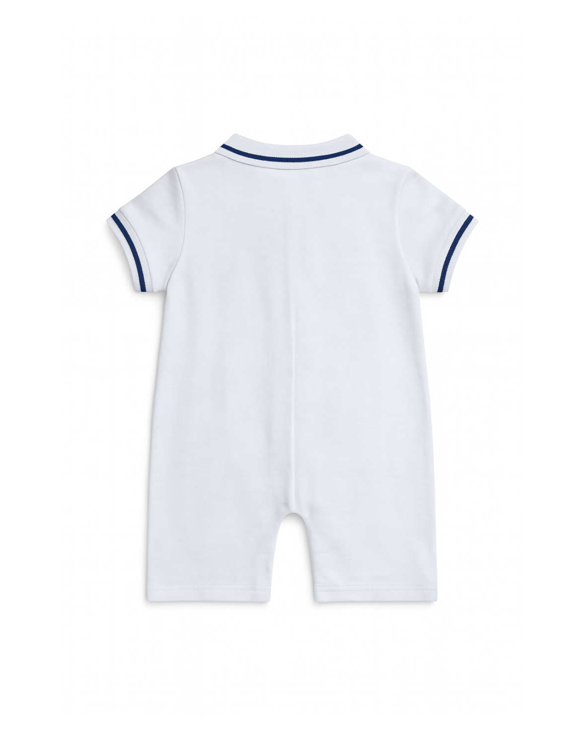 Enterizo Tipo Polo blanco de Bebé