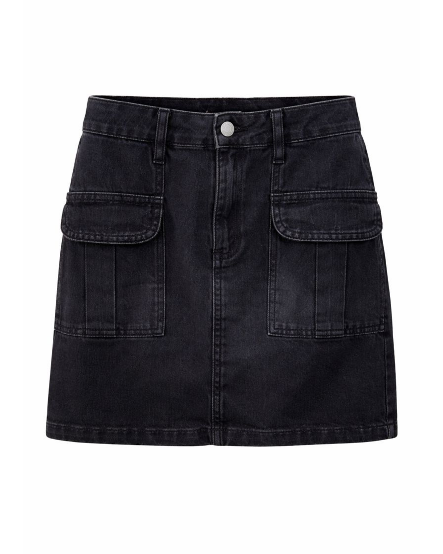 Falda Infantil en Denim Negro