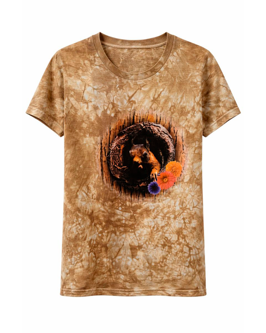 Camiseta Infantil Tie Dye Café “Naturaleza Viva”