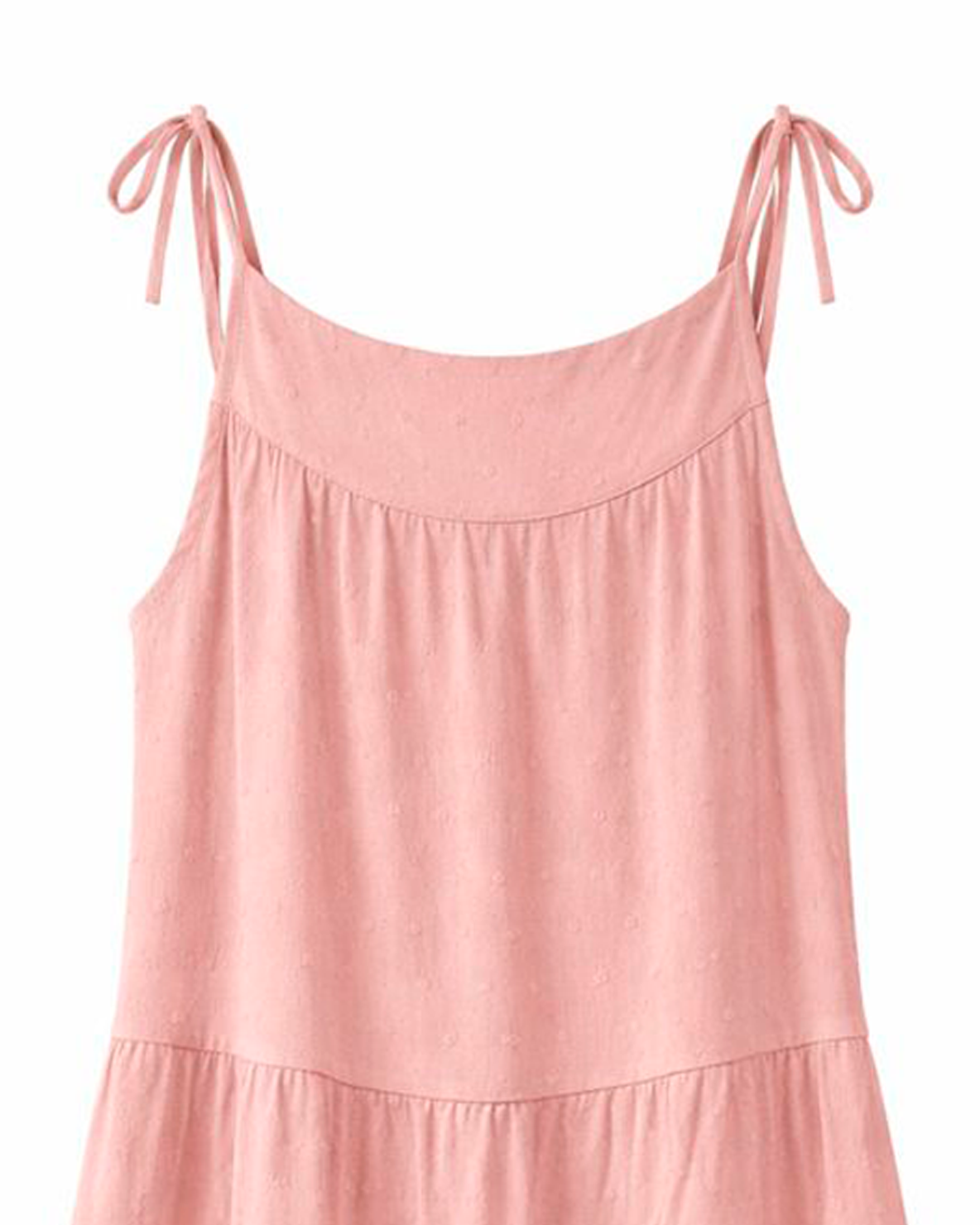 Vestido Infantil Largo Rosa con Tirantes Ajustables