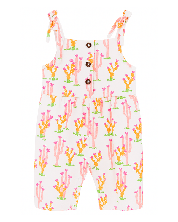 Enterizo Infantil con Estampado de Cactus Multicolor